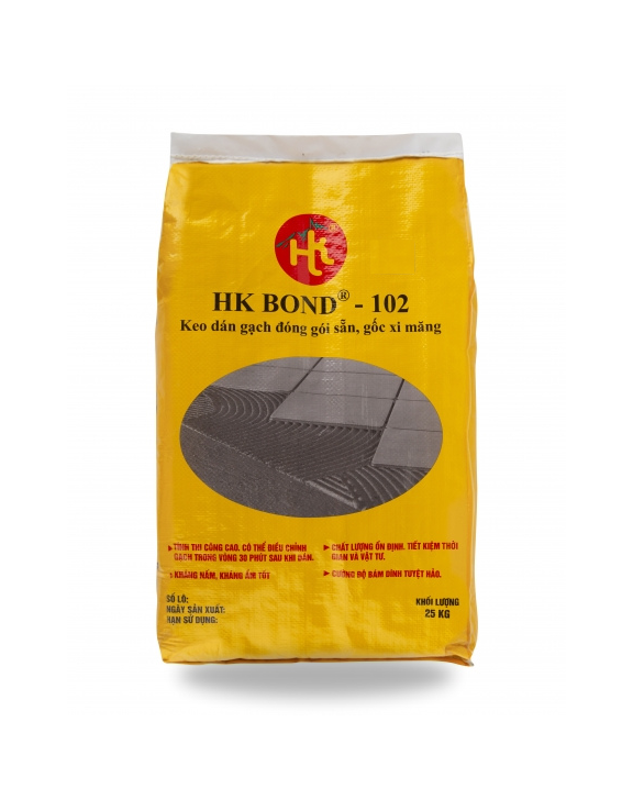 HK BOND® - 102 KEO DÁN GẠCH ĐÓNG GÓI SẴN, GỐC XI MĂNG